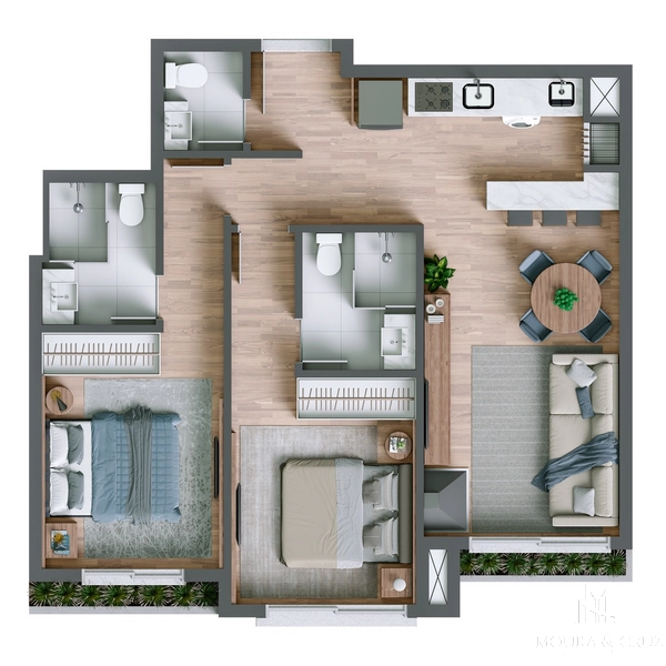 Apartamento 2 quartos no Planalto em Gramado: 21ª foto da galeria de imagens do imóvel