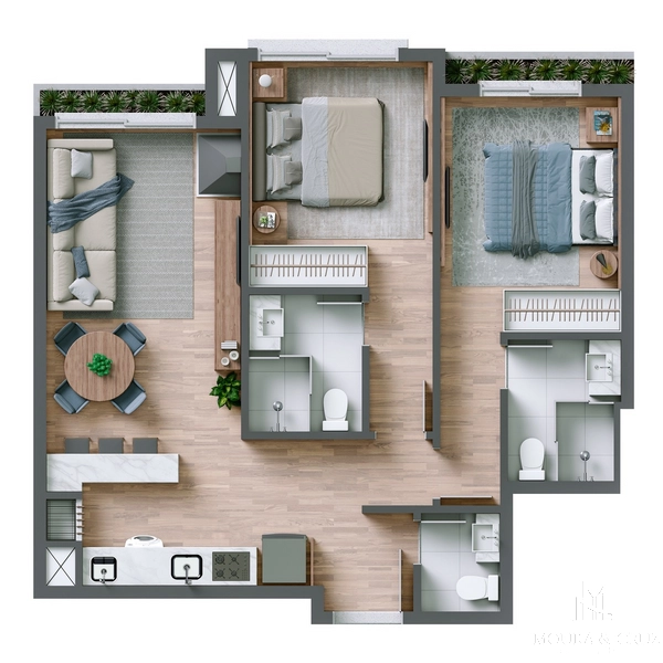 Apartamento 2 quartos no Planalto em Gramado: 21ª foto da galeria de imagens do imóvel