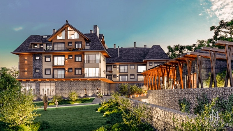 Apartamento 1 quarto no Centro de Gramado: 3ª foto da galeria de imagens do imóvel