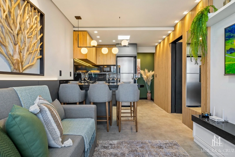 Apartamento 1 quarto mobiliado no Centro de Canela: 3ª foto da galeria de imagens do imóvel