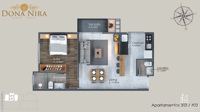 Apartamento 1 quarto no Centro de Canela: 12ª foto da galeria de imagens do imóvel