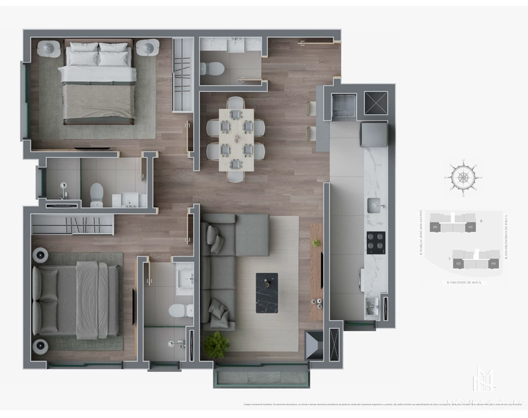Apartamento 2 quartos em Canela: 11ª foto da galeria de imagens do imóvel