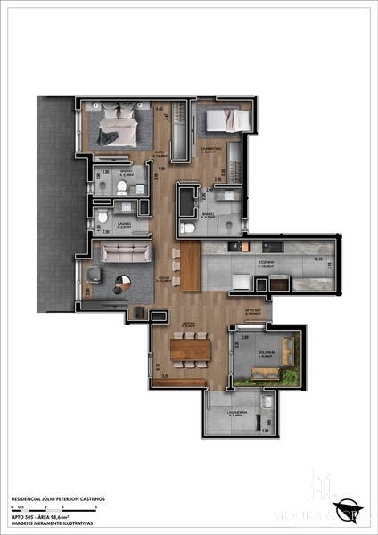 Apartamento cobertura 2 quartos em Gramado: 6ª foto da galeria de imagens do imóvel
