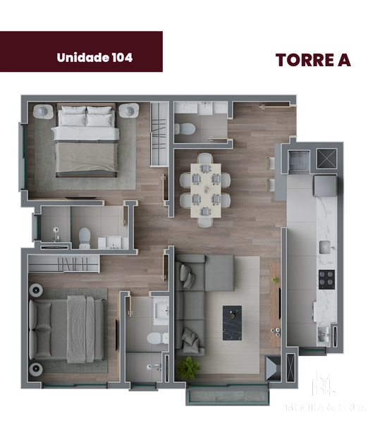 Apartamento 2 quartos em Canela: 10ª foto da galeria de imagens do imóvel