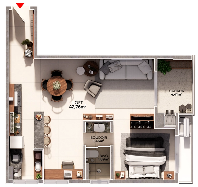 Apartamento em Construção na Cachoeira - Florianópolis: 34ª foto da galeria de imagens do imóvel