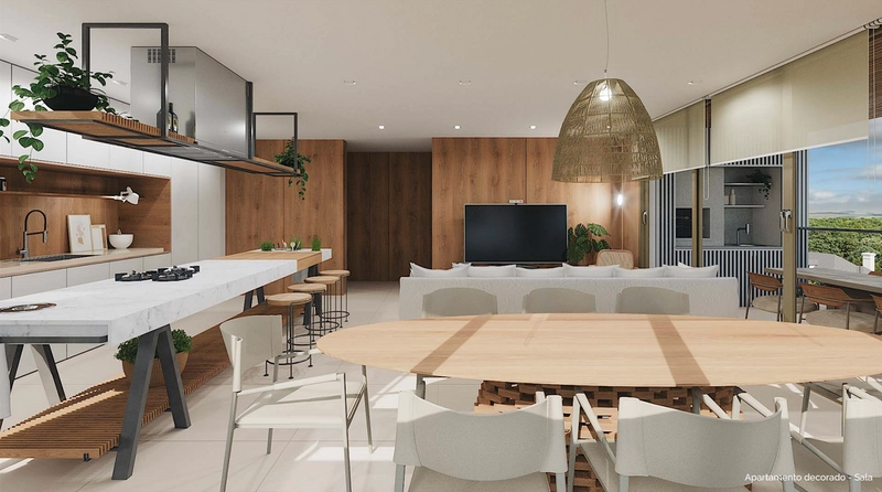 APARTAMENTO 2 QUARTOS 2 SUÍTES EM JURERÊ: 4ª foto da galeria de imagens do imóvel