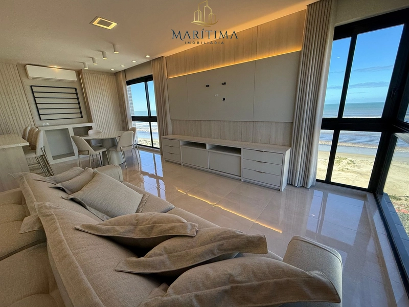 Apartamento pé na areia, mobiliado, vista mar de todos os cômodos!: 1ª foto da galeria de imagens do imóvel