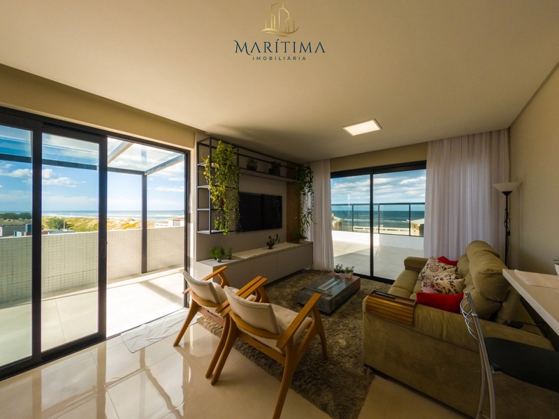 Apartamento vista mar com amplo terraço a venda na Barra em Tramandaí: 6ª foto da galeria de imagens do imóvel