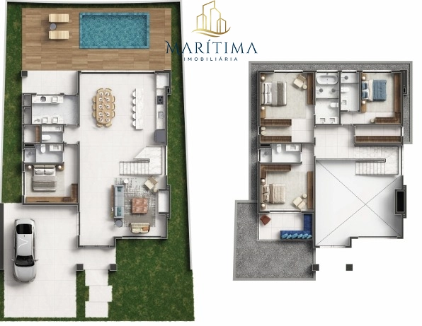 Casa com 04 suítes e estilo Neoclássico Contemporâneo, No Condomínio!: 6ª foto da galeria de imagens do imóvel