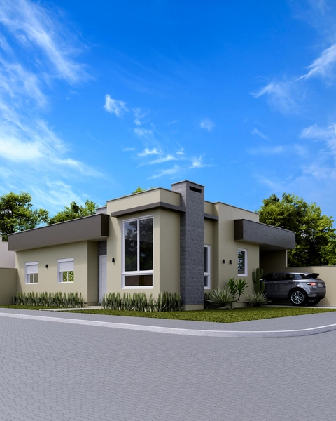 Casa Nova de Esquina 3 Dorms | San Vicente, Montenegro | R$569 Mil: 1ª foto da galeria de imagens do imóvel