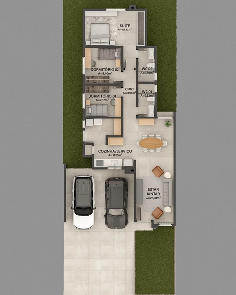 Casa de 3 Dorms com Suíte e Amplo Terreno em Pareci Novo: 2ª foto da galeria de imagens do imóvel