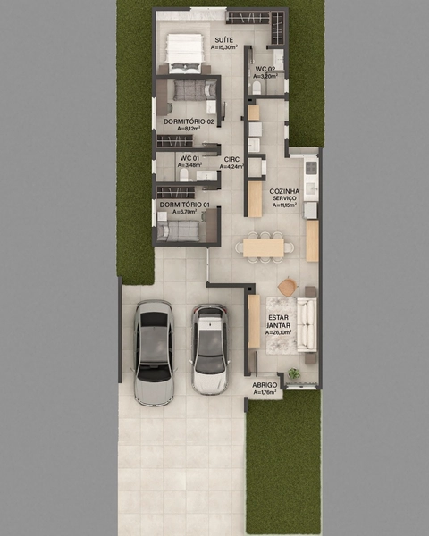 Casa de 3 Dorms com Suíte e Terreno de 450m² em Pareci Novo: 2ª foto da galeria de imagens do imóvel