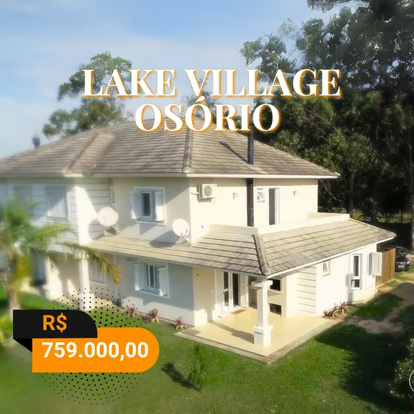 Sobrado à venda no Condomínio Lake Village em Osório: 1ª foto da galeria de imagens do imóvel