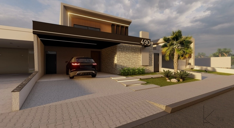 Casa térrea nova e moderna com 3 suítes, cozinha planejada e quintal: 4ª foto da galeria de imagens do imóvel