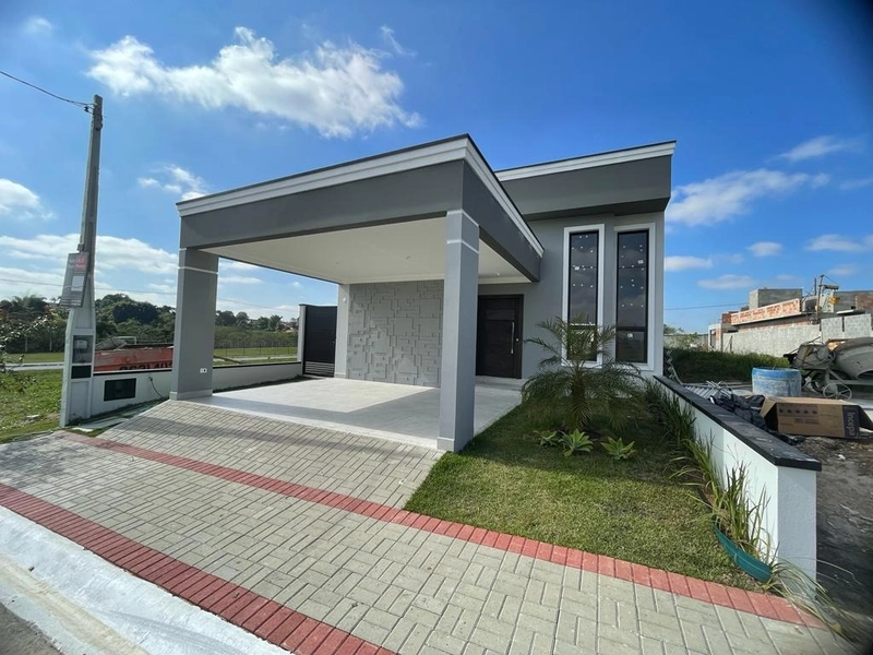 Casa térrea nova com 3 dormitórios, condomínio fechado em Tremembé SP: 1ª foto da galeria de imagens do imóvel