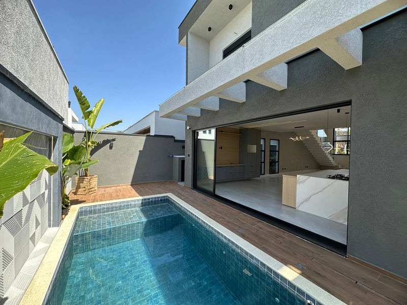 Casa nova com 4 suítes e piscina! Condomínio OuroVille Taubaté SP: 19ª foto da galeria de imagens do imóvel