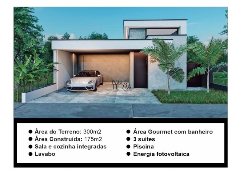 Casa nova com 3 suítes e piscina no Condomínio Ouroville em Taubaté SP: 4ª foto da galeria de imagens do imóvel