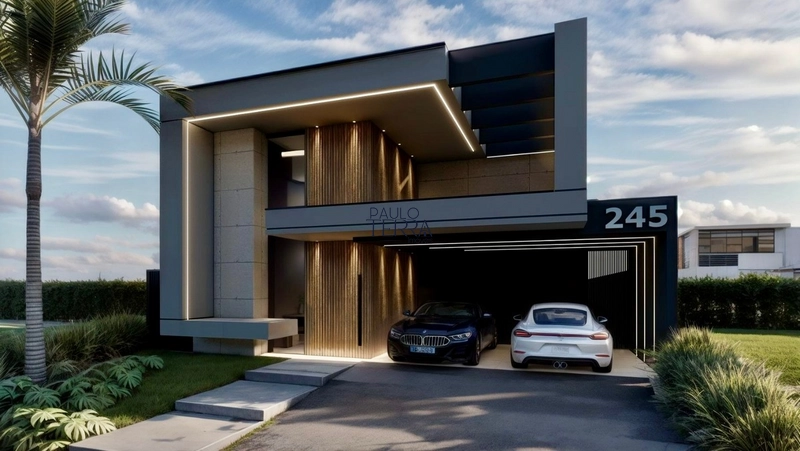 Casa térrea alto padrão com 3 suítes e piscina. Condomínio Ouroville: 2ª foto da galeria de imagens do imóvel