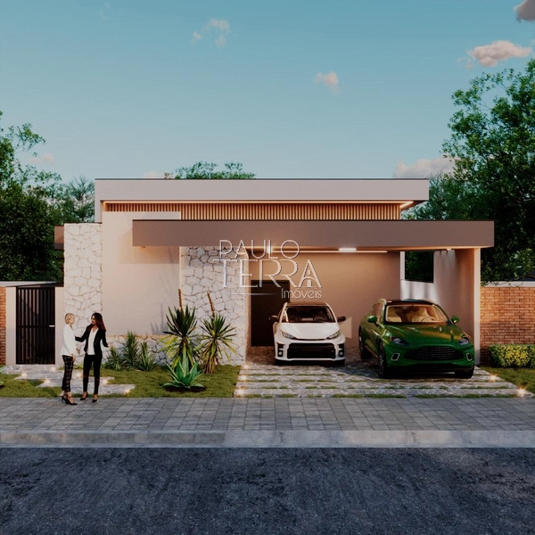 Casa nova com 3 suítes e escritório no Condomínio Quinta das Palmeiras