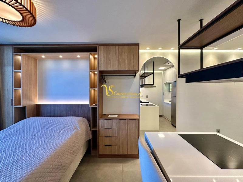 LOFT MOBILIADO E DECORADO, PRONTO PARA USO DE FRENTE PARA INFRA: 4ª foto da galeria de imagens do imóvel