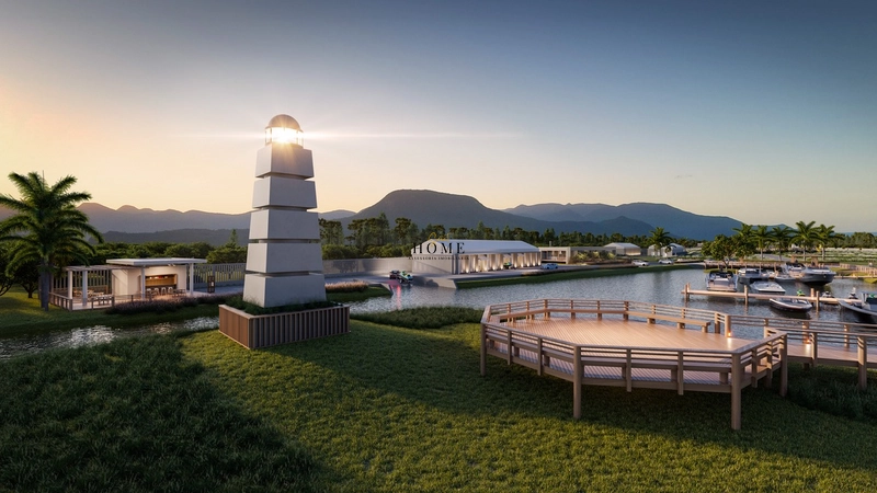 LOTE FRENTE LAGO À VENDA NO CONDOMÍNIO LA MARINA RESERVA: 9ª foto da galeria de imagens do imóvel