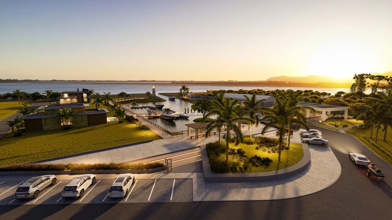 LOTE FRENTE LAGO À VENDA NO CONDOMÍNIO LA MARINA RESERVA: 6ª foto da galeria de imagens do imóvel