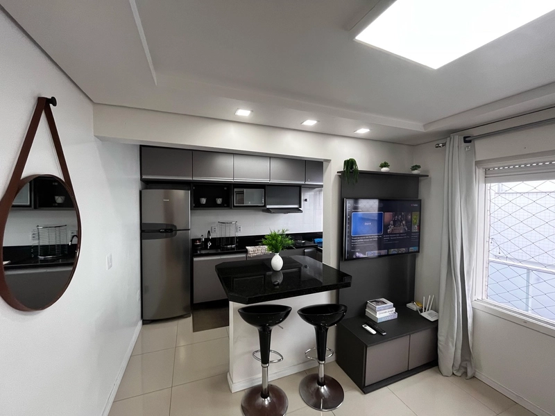 APARTAMENTO 1 QUARTO MOBILIADO E DECORADO A VENDA EM CAPÃO DA CANOA