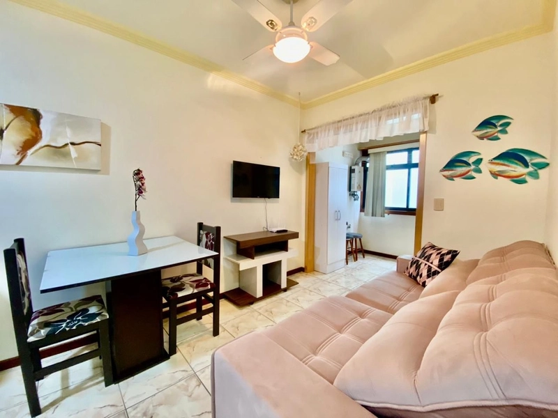 APARTAMENTO 1 QUARTO Á VENDA NA BEIRA MAR DE CAPÃO DA CANOA