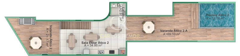 Duplex de Alto Padrão no Infinity Blue Residence – Vista Mar: 6ª foto da galeria de imagens do imóvel