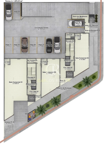 Sala Comercial no Infinity Blue Residence – Localização Estratégica: 4ª foto da galeria de imagens do imóvel
