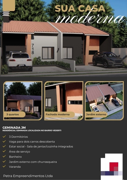 Casa Geminada à Venda – Bairro Vederti, Chapecó: 1ª foto da galeria de imagens do imóvel