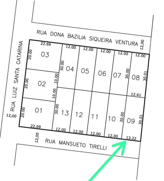 Terreno a Venda no Bairro Santo Antonio – Chapecó-SC: 8ª foto da galeria de imagens do imóvel