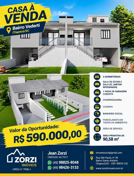 OPORTUNIDADE NO BAIRRO VEDERTI – CHAPECÓ/SC: 1ª foto da galeria de imagens do imóvel