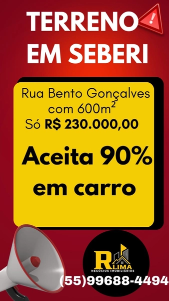 VENDE-SE AMPLO TERRENO EM SEBERI: 9ª foto da galeria de imagens do imóvel