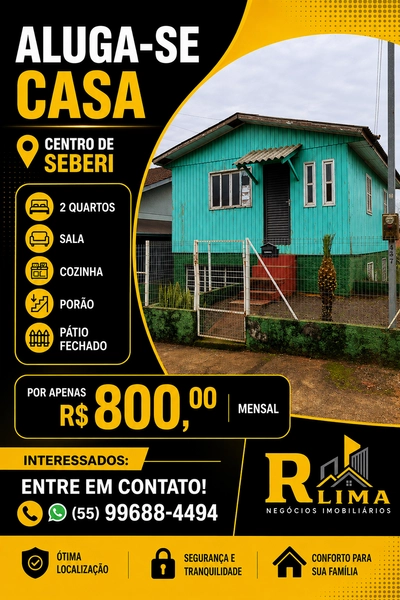CASA PARA LOCAÇÃO CENTRO DE SEBERI !!!: 1ª foto da galeria de imagens do imóvel