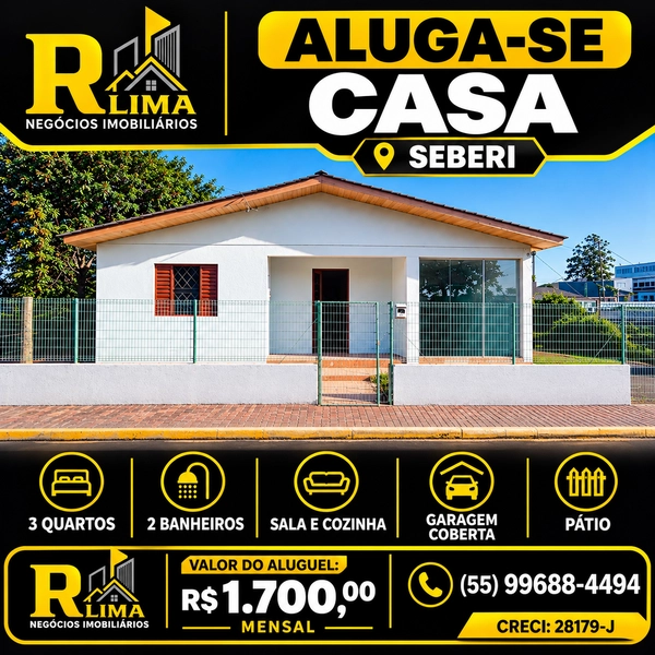 ALUGA-SE CASA EM SEBERI !!: 1ª foto da galeria de imagens do imóvel