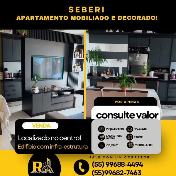 APARTAMENTO DE 2 DORMITÓRIOS MOBILIADO E DECORADO!: 2ª foto da galeria de imagens do imóvel