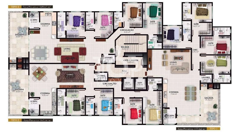 APARTAMENTO ULTIMO ANDAR EM MEIA PRAIA: 1ª foto da galeria de imagens do imóvel
