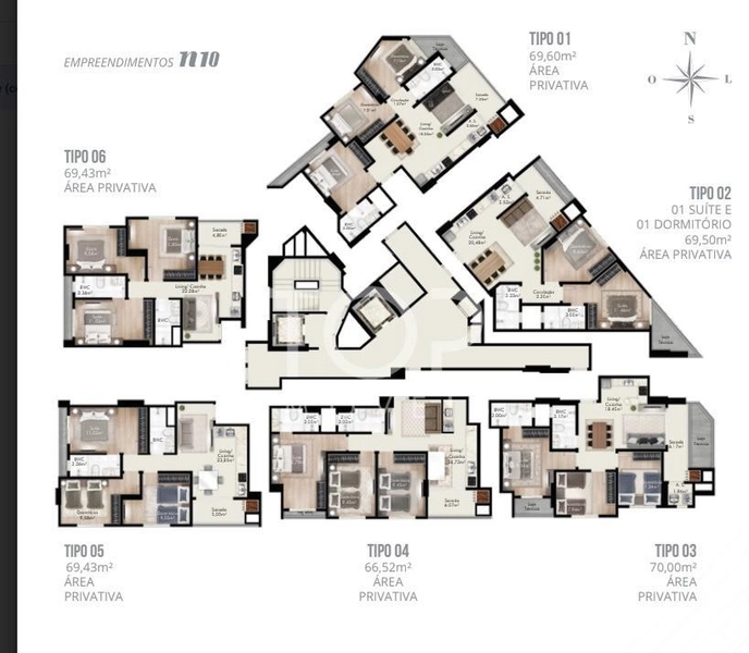 LINDO APARTAMENTO COM EXCELENTE VISTA: 2ª foto da galeria de imagens do imóvel