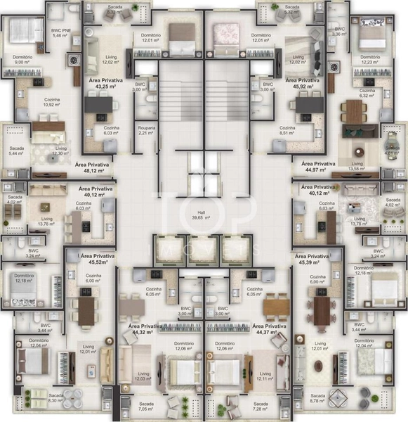 SEU FLAT NA QUADRA MAR EM MEIA PRAIA: 6ª foto da galeria de imagens do imóvel