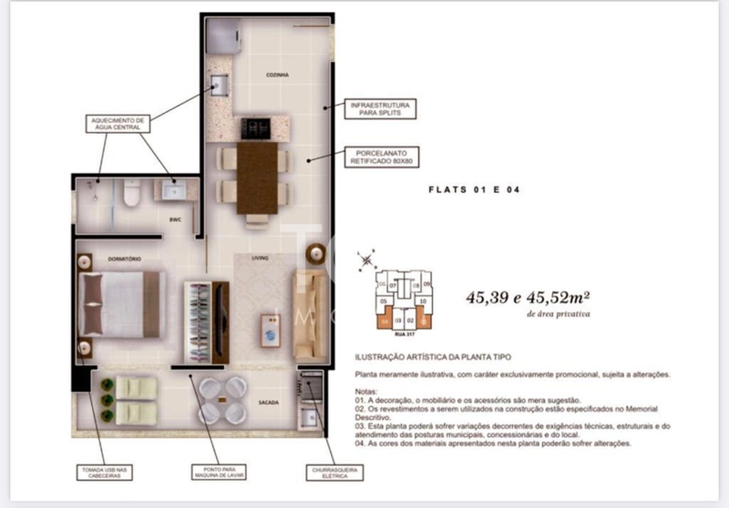 SEU FLAT NA QUADRA MAR EM MEIA PRAIA: 2ª foto da galeria de imagens do imóvel