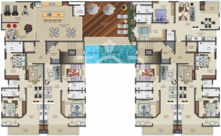 LINDO 02 SUÍTES E 03 VAGAS - PRÓXIMO AO MAR !!!: 5ª foto da galeria de imagens do imóvel