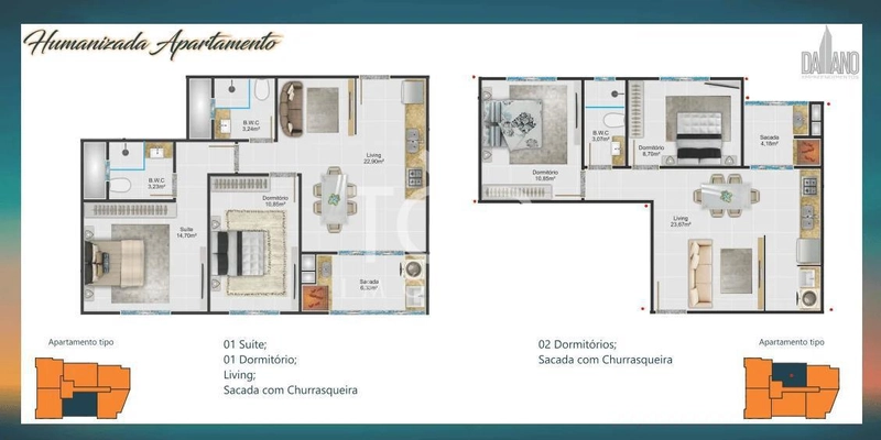 APARTAMENTO COM DOIS DORMITÓRIOS: 4ª foto da galeria de imagens do imóvel