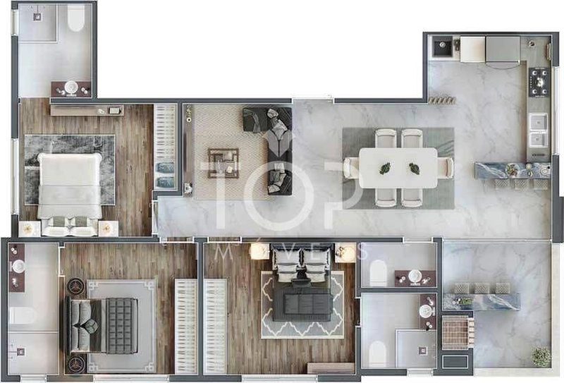 Lindo apartamento em Balneário Perequê!: 13ª foto da galeria de imagens do imóvel