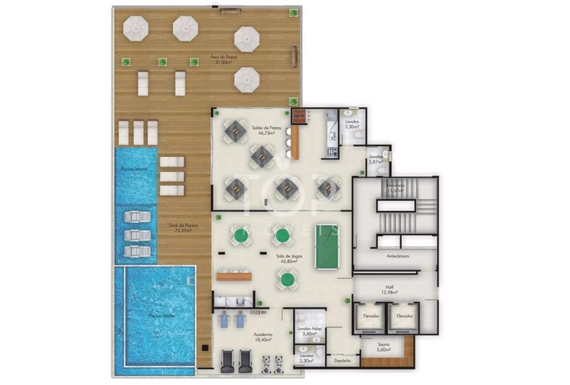 BELÍSSIMO APARTAMENTO EM MEIA-PRAIA: 6ª foto da galeria de imagens do imóvel