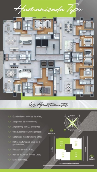 Apartamento Porto Belo, VISTA MAR!: 4ª foto da galeria de imagens do imóvel