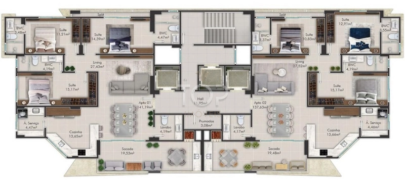 APARTAMENTO NOVO EM MEIA PRAIA: 33ª foto da galeria de imagens do imóvel