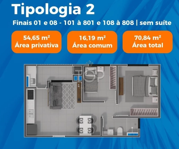APARTAMENTO EM PORTO BELO: 3ª foto da galeria de imagens do imóvel
