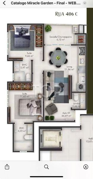 OPORTUNIDADE APARTAMENTO ENTREGA EM JULHO/2026: 4ª foto da galeria de imagens do imóvel