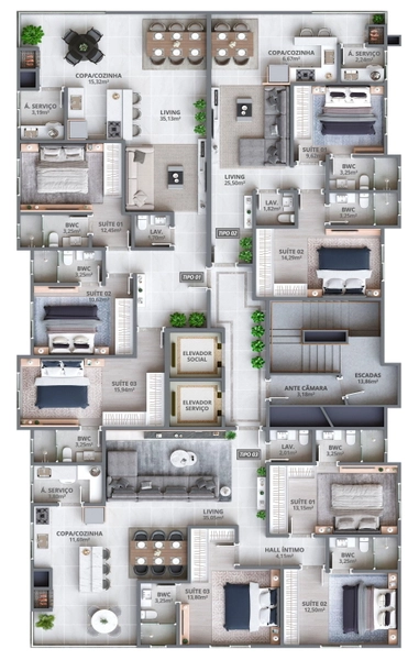 APARTAMENTO EM MEIA PRAIA: 20ª foto da galeria de imagens do imóvel